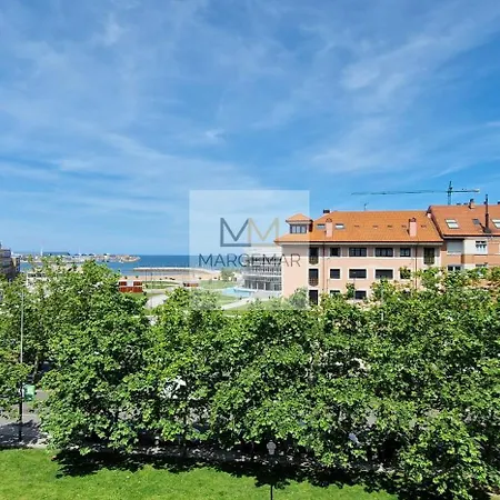 View - 2 Hab Wifi Garaje - Vistas Al Mar - Vut-4745-as Apartment Gijon